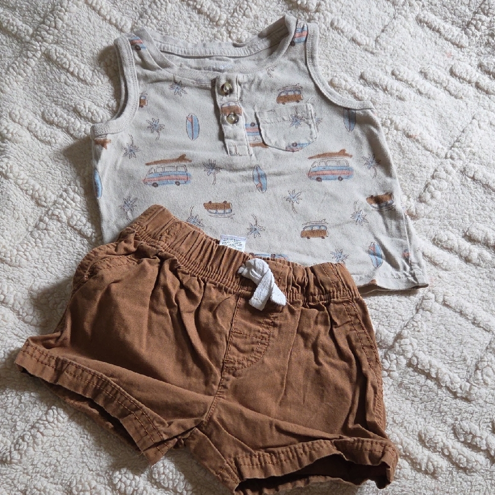 Carter's Cream Toddler Tank Top